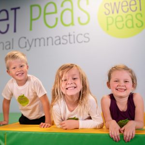 Young gymnasts at Sweet Peas Gymnastics